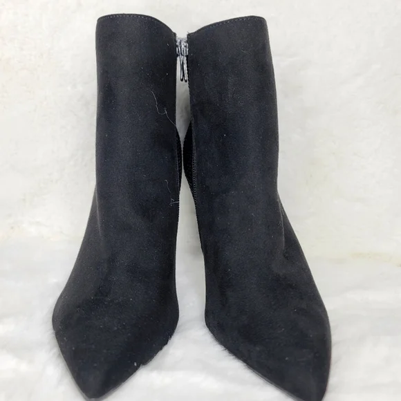 NINE WEST NWT Booties Boots Woman's Heels Suede Black Stone authentic designer - Picture 9 of 15
